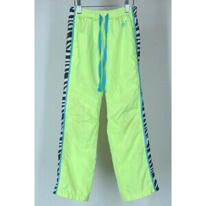 Girl's Justice Neon Green Track Pants Size 7 100% Polyester